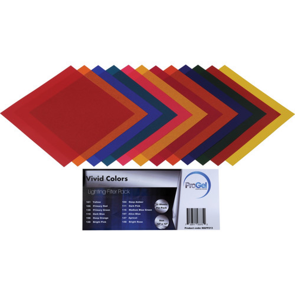 Pro Gel Vivid Colors Filter Pack 12 x 12