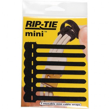 RIP-TIE Q-35-007 MINI CABLE WRAPS - BLK