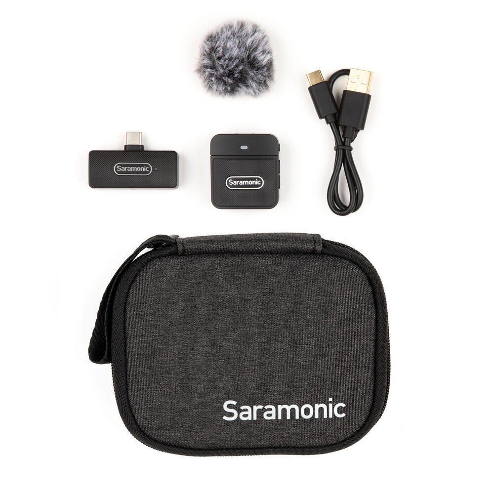 Saramonic Blink 100 B5 Sistema de Micrófono Inalámbrico Compacto, 1 transmisor y 1 receptor, Salida Android (USB-C)