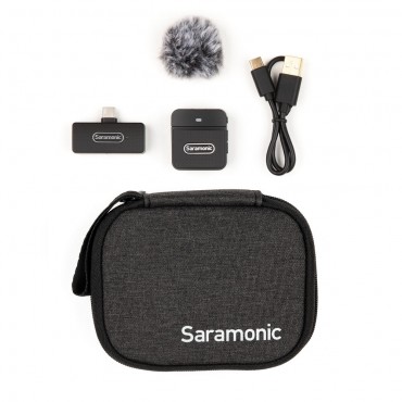 Saramonic Blink 100 B5 Sistema de Micrófono Inalámbrico Compacto, 1 transmisor y 1 receptor, Salida Android (USB-C)
