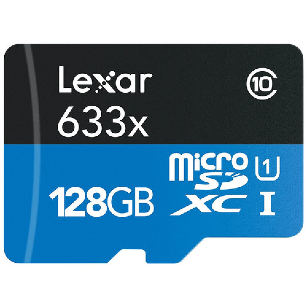 Tarjeta de memoria Micro SDXC Lexar 633x 128GB V30