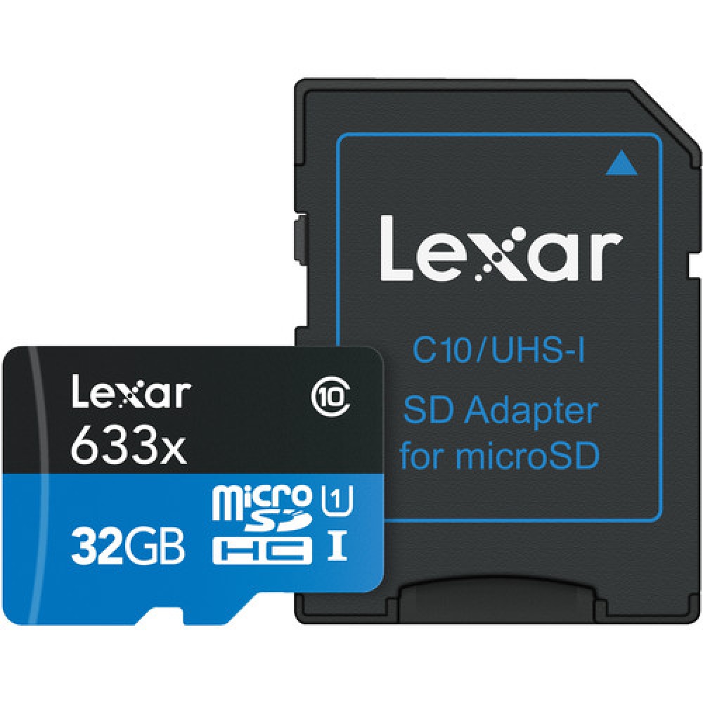 Tarjeta de memoria micro SDHC  Lexar 633x 32GB V10 