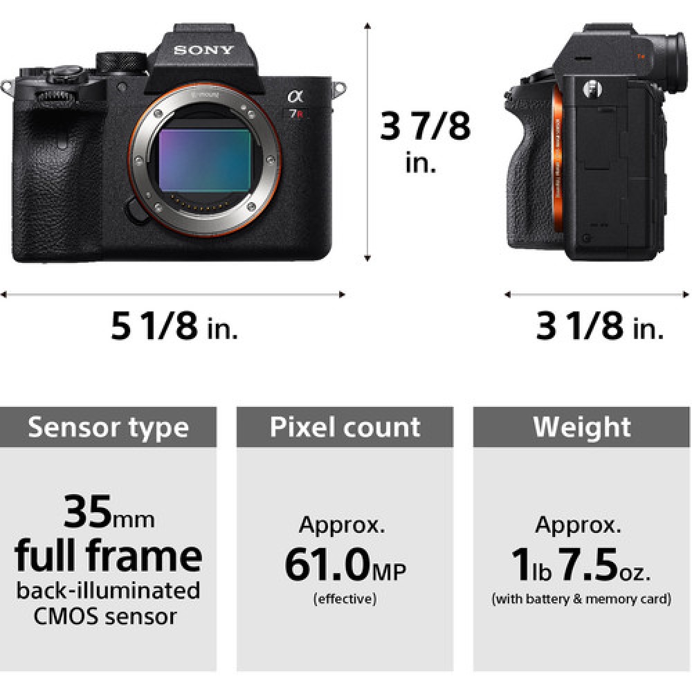 Sony Alpha A7 R IV Solo Cuerpo